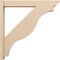 Ekena Millwork 6-in W x 40-in D x 40-in H Funston Trad Rough Cedar Woodgrain TimberThane Outlooker, Primed Tan OUTUR060X40X40FST04RCPR - alternate 4